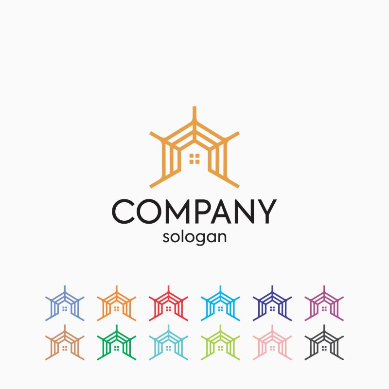 Premium Spider Net Home Logo Design – Free Download
