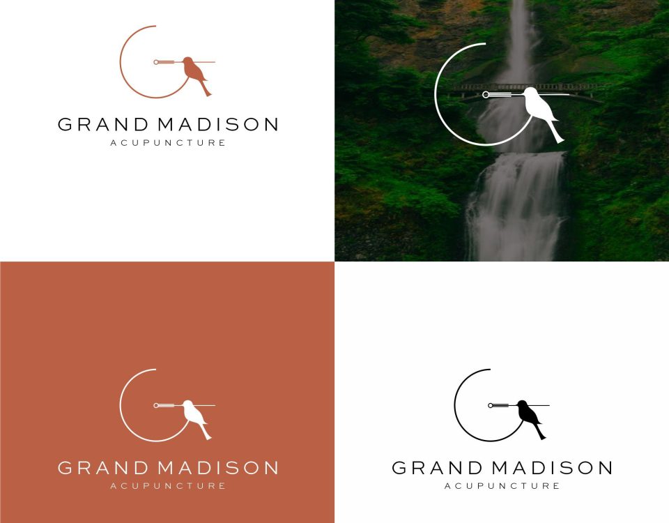 Custom logo design for Grand Madison Acupuncture Clinic featuring a modern, professional wellness theme by logo-design.info