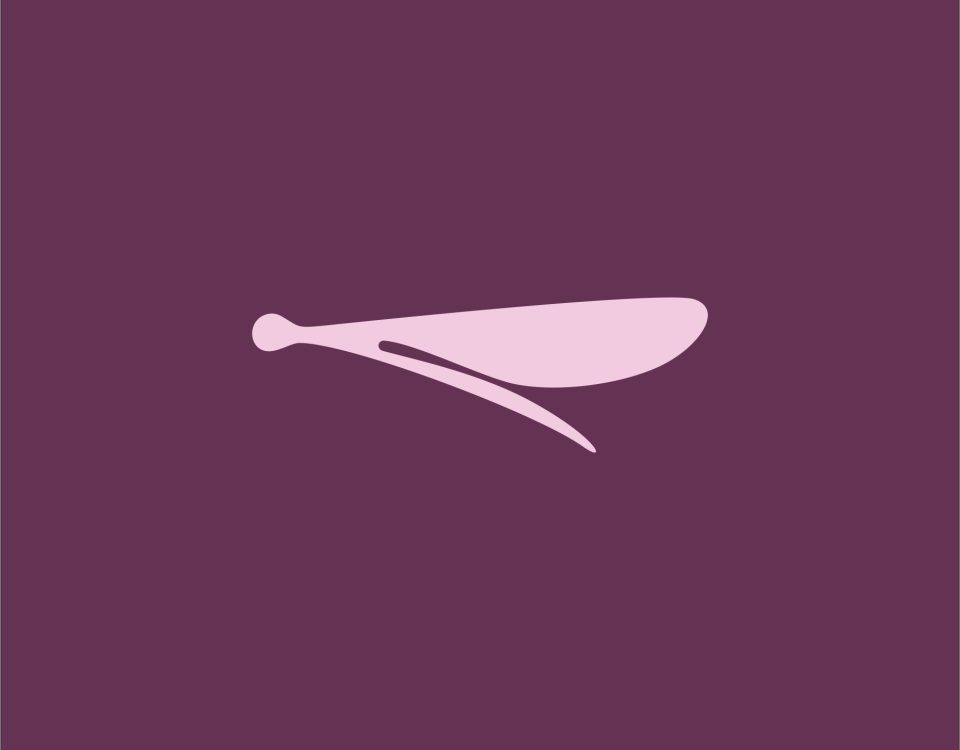 Logo design for Pseudostigmatidae, tropical helicopter damselflies, by logo-design.info