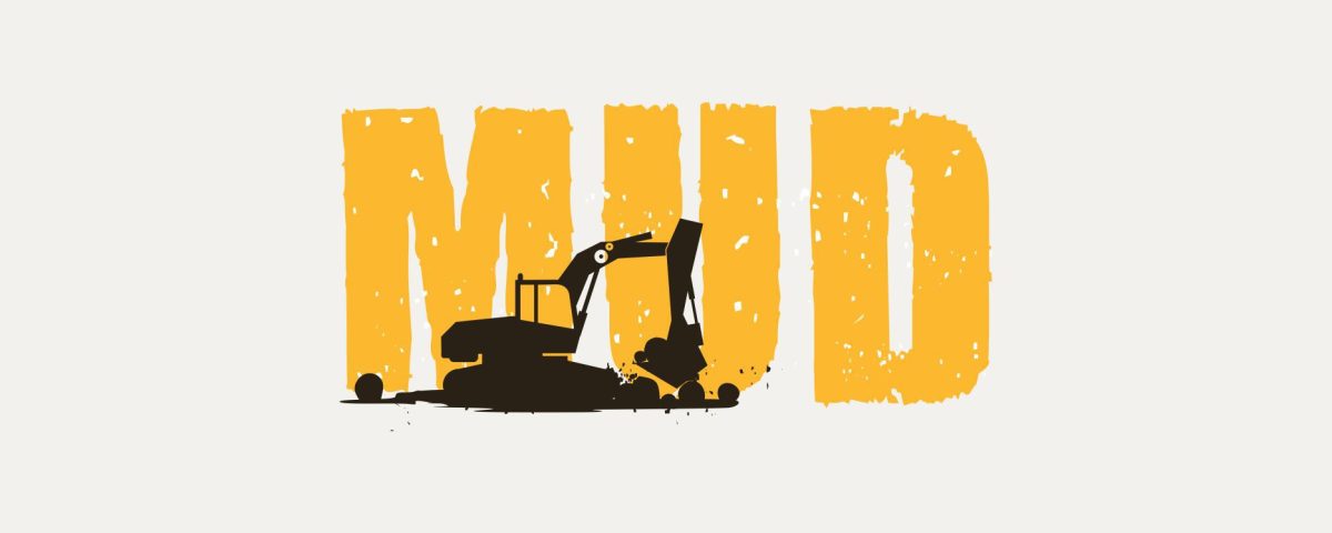 Mud earth moving typography logo design by logo-design.info