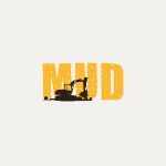 Mud earth moving typography logo design by logo-design.info