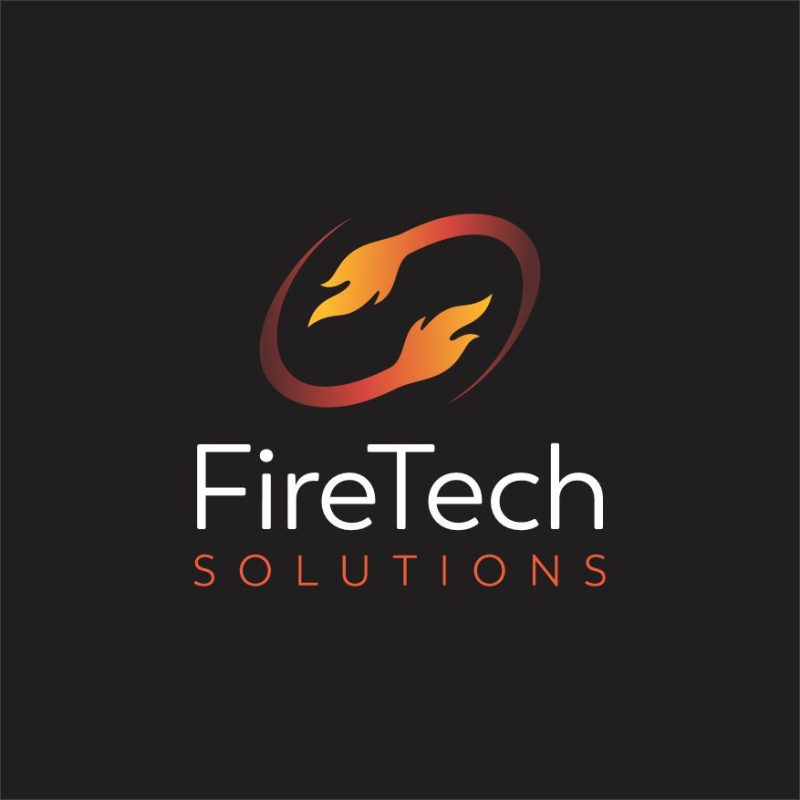 Fire tech solutions logo design for power and energy