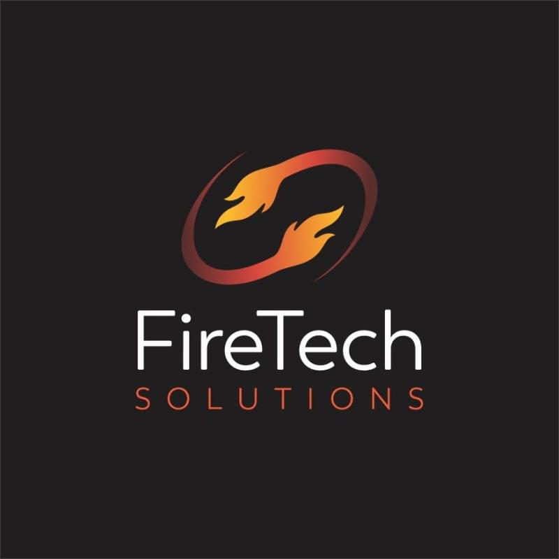 Fire tech solutions logo design for power and energy
